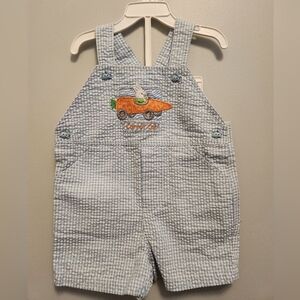 Goodlad Kids Overalls with Bunny Carrot Car Embroidery Size 9 Months